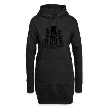 Poseidon Trident T Shirt Griechische Götter Herr - Hoodie-Kleid - Schwarz - Vorne