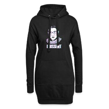 RBG Ruth Bader Ginsburg Feministisch Politisch - Hoodie-Kleid - Schwarz - Vorne