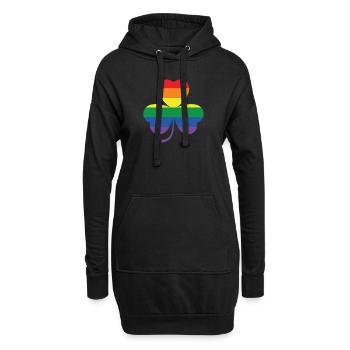 Gay Pride Shamrock Irish Heritage - Hoodie Dress - black - Front