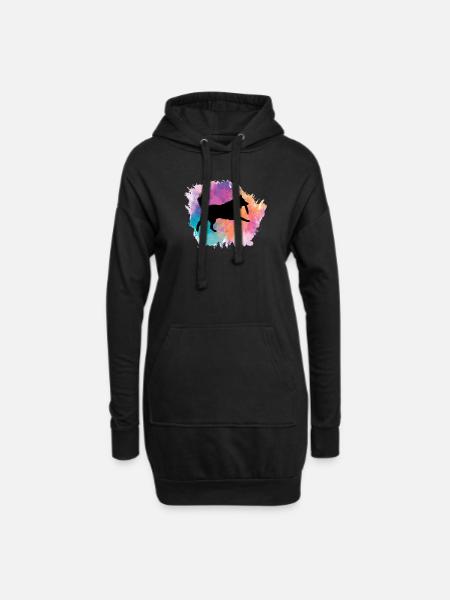 Border Collie Hund Collie Hunde Border Haustier - Hoodie-Kleid - Schwarz
