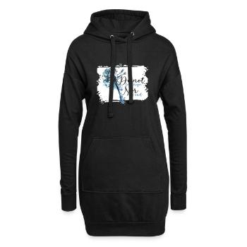 Pusteblumen Pusteblume Löwenzahn Blume Wildkraut - Hoodie-Kleid - Schwarz - Vorne