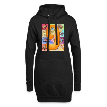 9 Years 9th Birthday 9th Birthday Comic Style - Hoodie Dress - black - Front