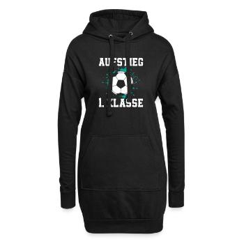 Erstklässler Einschulung Fußball - Hoodie-Kleid - Schwarz - Vorne