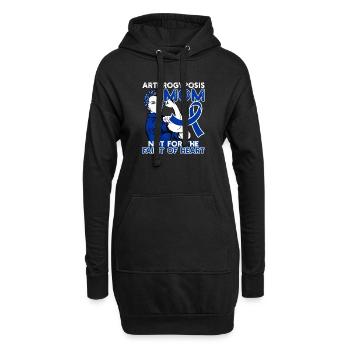 Disability Movement and Awareness Support For Mom - Sweat-shirt à capuche long Femme - noir - Devant