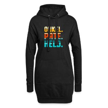 Onkel Pate Held - Hoodie-Kleid - Schwarz - Vorne