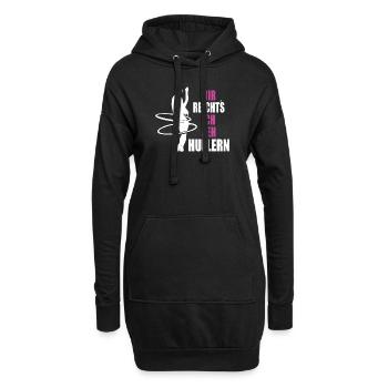 Hulahoop Mir Reichts ich geh Hullern - Hoodie-Kleid - Schwarz - Vorne