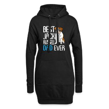 Best Jack Russell Dad Ever Hund Hunderasse - Hoodie-Kleid - Schwarz - Vorne
