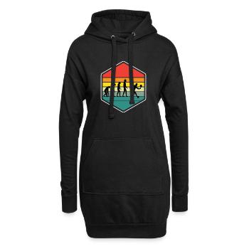 Evolucion Padel Design für alle paddle spanien - Hoodie-Kleid - Schwarz - Vorne