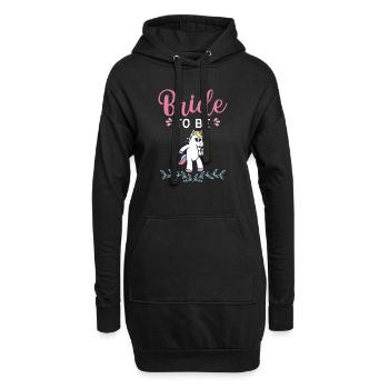 Bride to be enterrement de vie de garçon - Sweat-shirt à capuche long Femme - noir - Devant