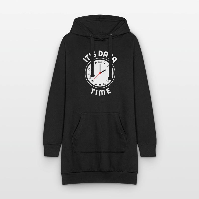 Data Engineering Data Analytics It's Data Time Hoodie Dress