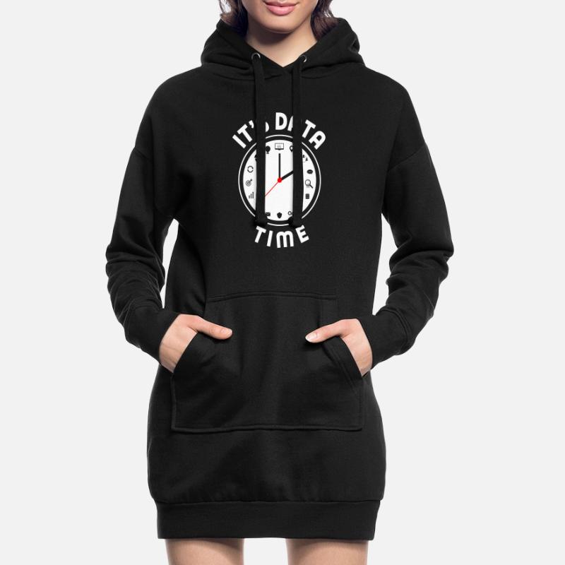 Data Engineering Data Analytics It's Data Time Hoodie Dress