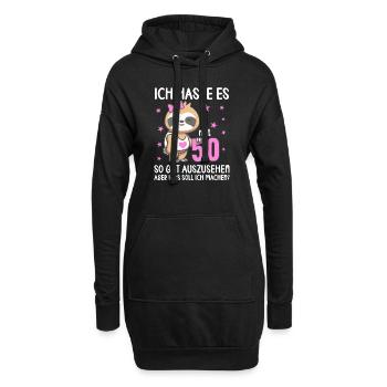Ich hasse es mit 50 so gut auszusehen 50. Jahre - Hoodie-Kleid - Schwarz - Vorne