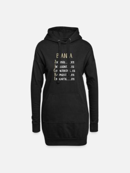 Bianca Namenstag Vorname Bianca Geschenk Name - Hoodie-Kleid - Schwarz