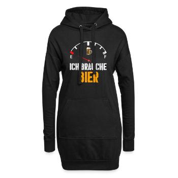 Lustig JGA Bier Mythos Biermarke Beer Malle Spruch - Hoodie-Kleid - Schwarz - Vorne