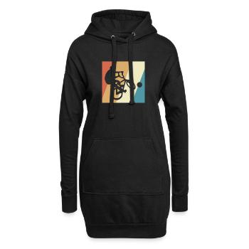 Cyclisme Sport Vélo - Sweat-shirt à capuche long Femme - noir - Devant