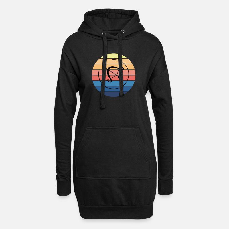 Sternzeichen Schütze Horoskop - Hoodie-Kleid - Schwarz