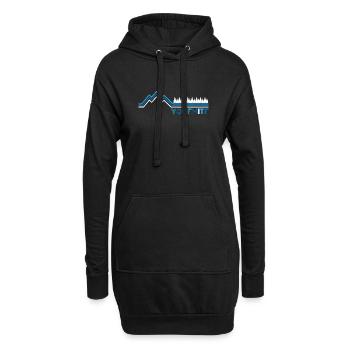Yosemite Parc National Aventure Retro Cadeau - Sweat-shirt à capuche long Femme - noir - Devant
