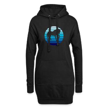 Proverbes chevaux Équitation Équitation Équitation - Sweat-shirt à capuche long Femme - noir - Devant