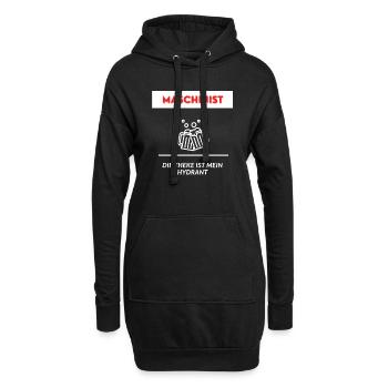 Maschinist Freiwillige Feuerwehr Saufen Geschenk - Hoodie-Kleid - Schwarz - Vorne