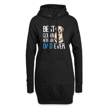 Golden Retriever | Golden Retriever - Sweat-shirt à capuche long Femme - noir - Devant