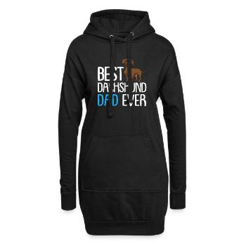 Dachshund Dog Dad Herrchen Dackel - Hoodie-Kleid - Schwarz - Vorne