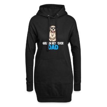 Golden Retriever | Golden Retriever - Sweat-shirt à capuche long Femme - noir - Devant