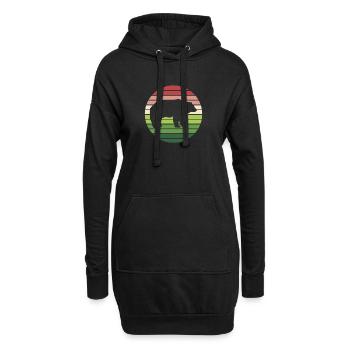 Grizzly ours ours brun Ours noir Ours polaire - Sweat-shirt à capuche long Femme - noir - Devant