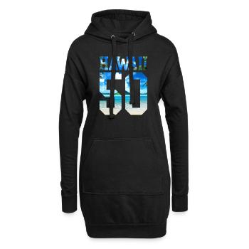 Hawaii 50 Fun Geschenk - Hoodie-Kleid - Schwarz - Vorne