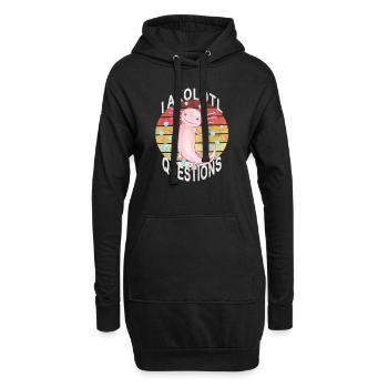 Axolotl. I Axolotl Questions. Drôle d’Axolotl - Sweat-shirt à capuche long Femme - noir - Devant