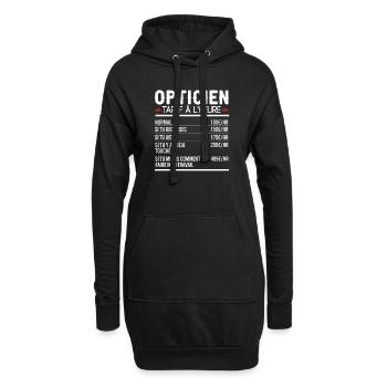 Opticien Idée Cadeau Humour - Sweat-shirt à capuche long Femme - noir - Devant