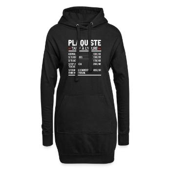 Plaquiste Idée Cadeau Humour - Sweat-shirt à capuche long Femme - noir - Devant