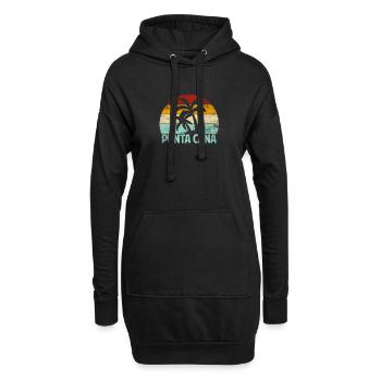 Punta Cana Domenikanische Republik - Hoodie-Kleid - Schwarz - Vorne