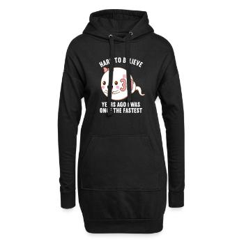 30 Jahre vor 30 Jahren schnellste 30. Geburtstag - Hoodie-Kleid - Schwarz - Vorne