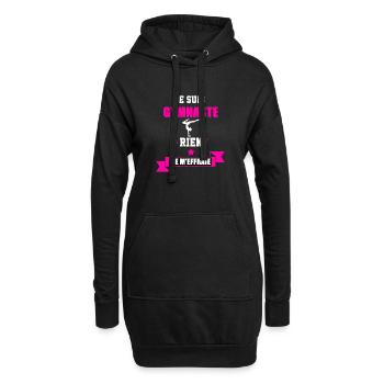 gymnaste Rien ne m'effraie - Sweat-shirt à capuche long Femme - noir - Devant