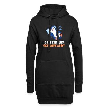 Pinguin Offizielles Schlafshirt Schlafanzug - Hoodie-Kleid - Schwarz - Vorne