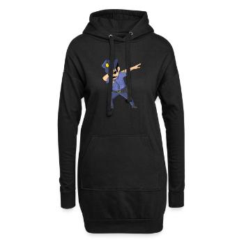 Dabbing Futur Policier Dab Danse Dabbing Flic - Sweat-shirt à capuche long Femme - noir - Devant