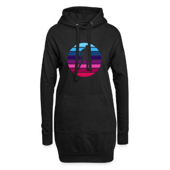 Ski de fond Skieurs de fond - Sweat-shirt à capuche long Femme - noir - Devant
