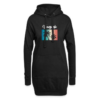 Venezuela - Hoodie-Kleid - Schwarz - Vorne