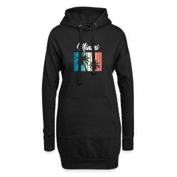 Miami - Hoodie-Kleid - Schwarz - Vorne
