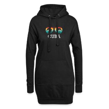 Cuba Sonnenbrille - Hoodie-Kleid - Schwarz - Vorne