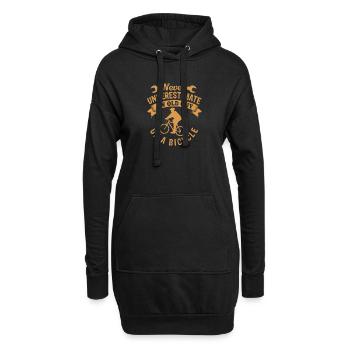 Unterschätze Niemals Einen Alten Mann Auf Einem - Hoodie-Kleid - Schwarz - Vorne