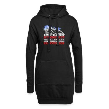 Rettungsdienst Dummheit Krankenhaus Sanitäter - Hoodie-Kleid - Schwarz - Vorne