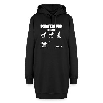 Witziges Deutscher Schäferhund Hunde Tricks - Hoodie-Kleid - Schwarz - Vorne