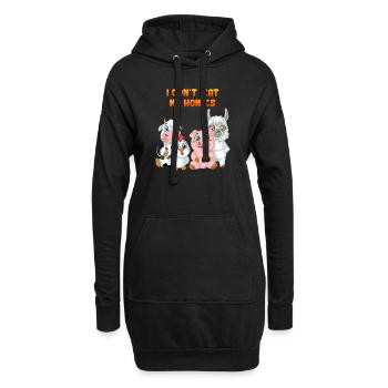 Ich esse meine Homies nicht - Hoodie-Kleid - Schwarz - Vorne
