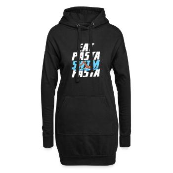 I Beat People With A Stick Swim Team Funny Swimmin - Hoodie-Kleid - Schwarz - Vorne