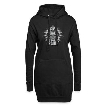 St pauli. St pauli Fan. Paulianer Hamburger fan - Hoodie-Kleid - Schwarz - Vorne