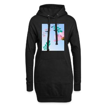 Nature - Hoodie-Kleid - Schwarz - Vorne