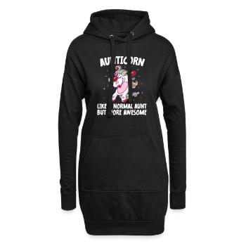 Aunticorn Like A Normal Aunt But More Awesome - Hoodie Dress - black - Front