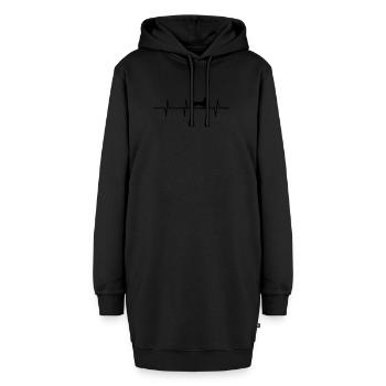 Teckel amoureux des chiens Retro pet vintage Idée cadeau - Sweat-shirt à capuche long Femme - noir - Devant