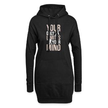 Votre seule limite est sur votre Danse Salsa - Sweat-shirt à capuche long Femme - noir - Devant